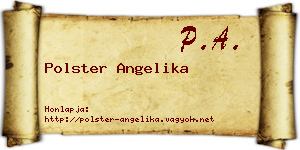 Polster Angelika névjegykártya